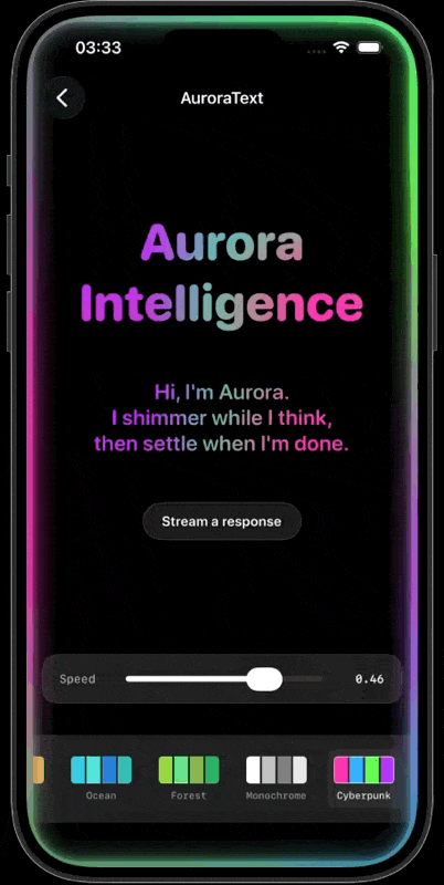 AuroraText demo 4